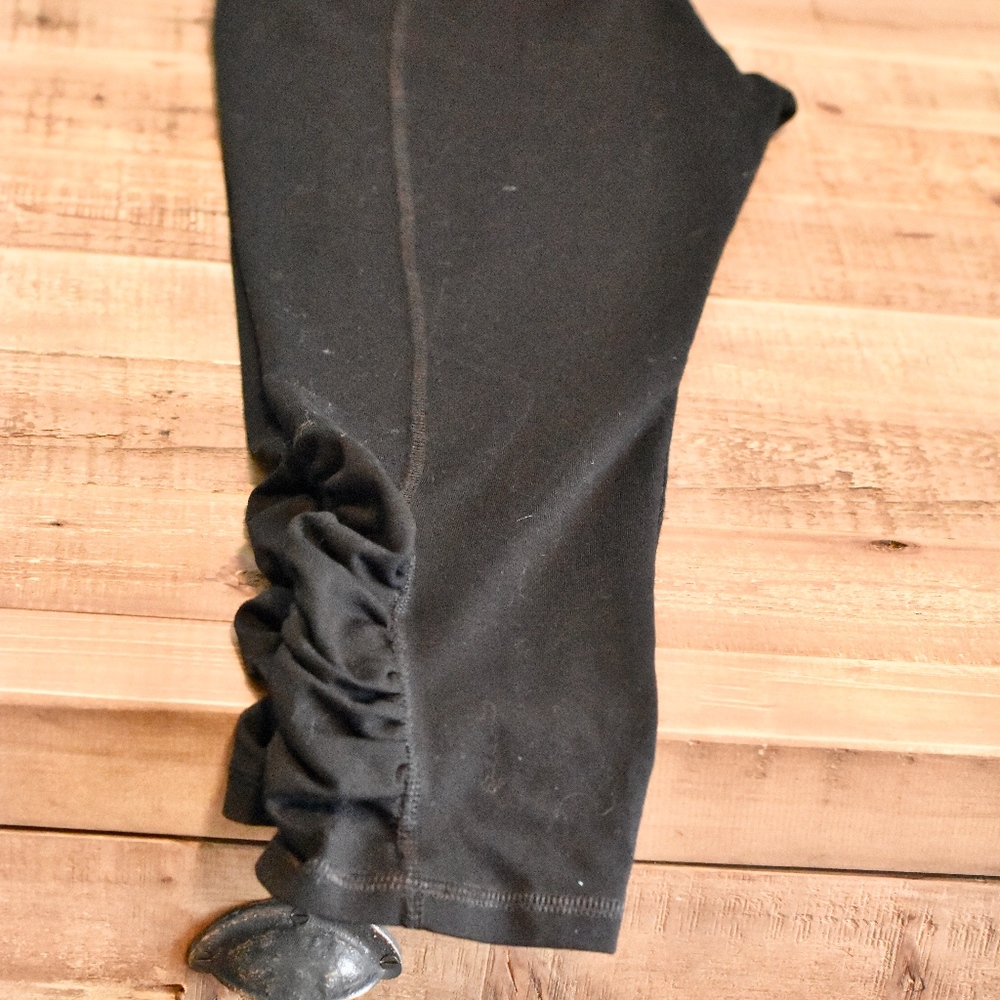 Cropped Black Workout Pants